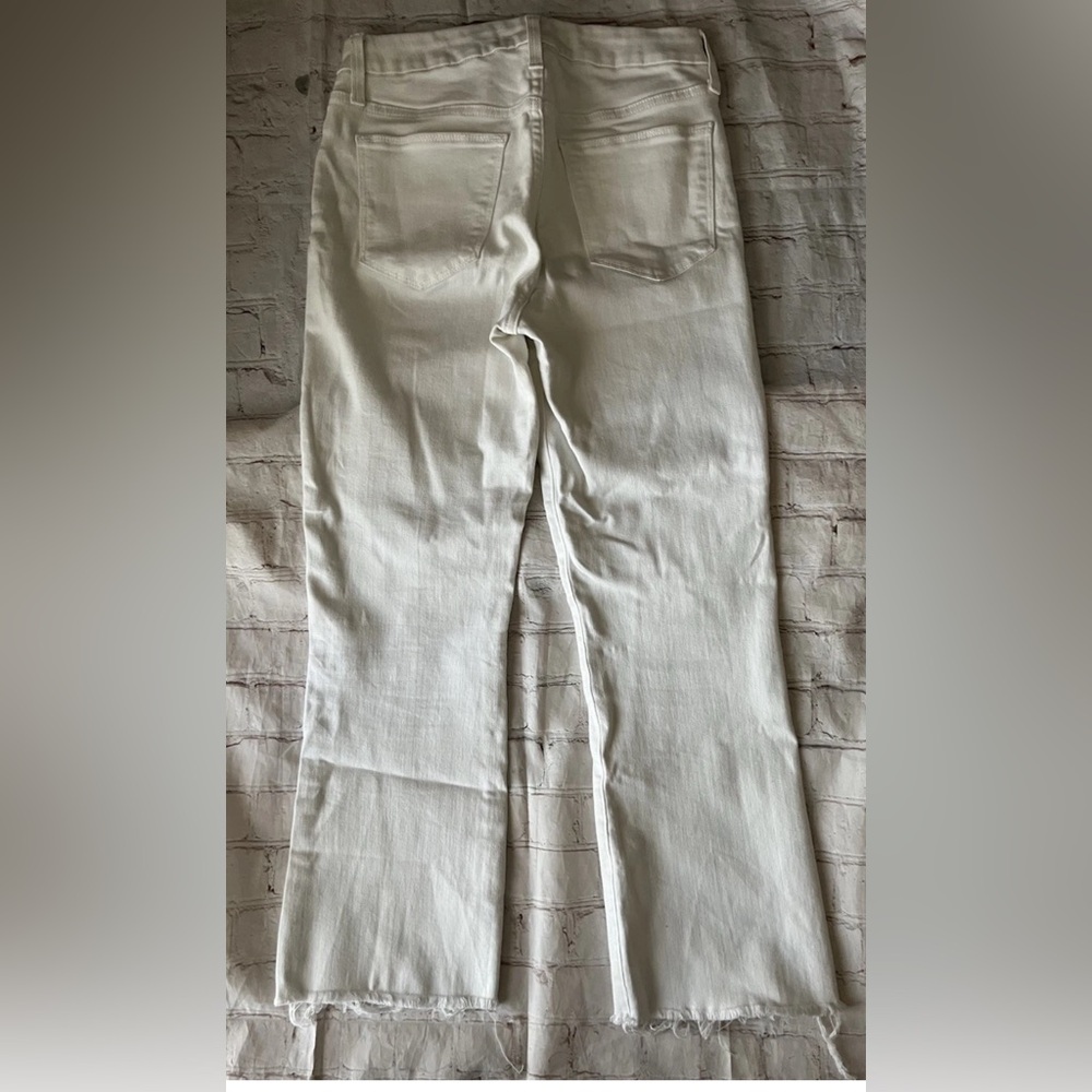 Joe's Jeans Hi Honey Flawless Crop Bootcut White Jeans Womens 27 Stretch - Picture 4 of 9